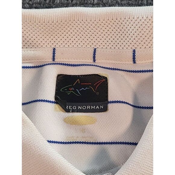 UPGA Tour Greg Norman Polo Men Sz XL U.S. Open Torrey PInes 121ST Striped Athlei - Picture 6 of 8